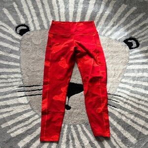 Offline Red Camo Leggings